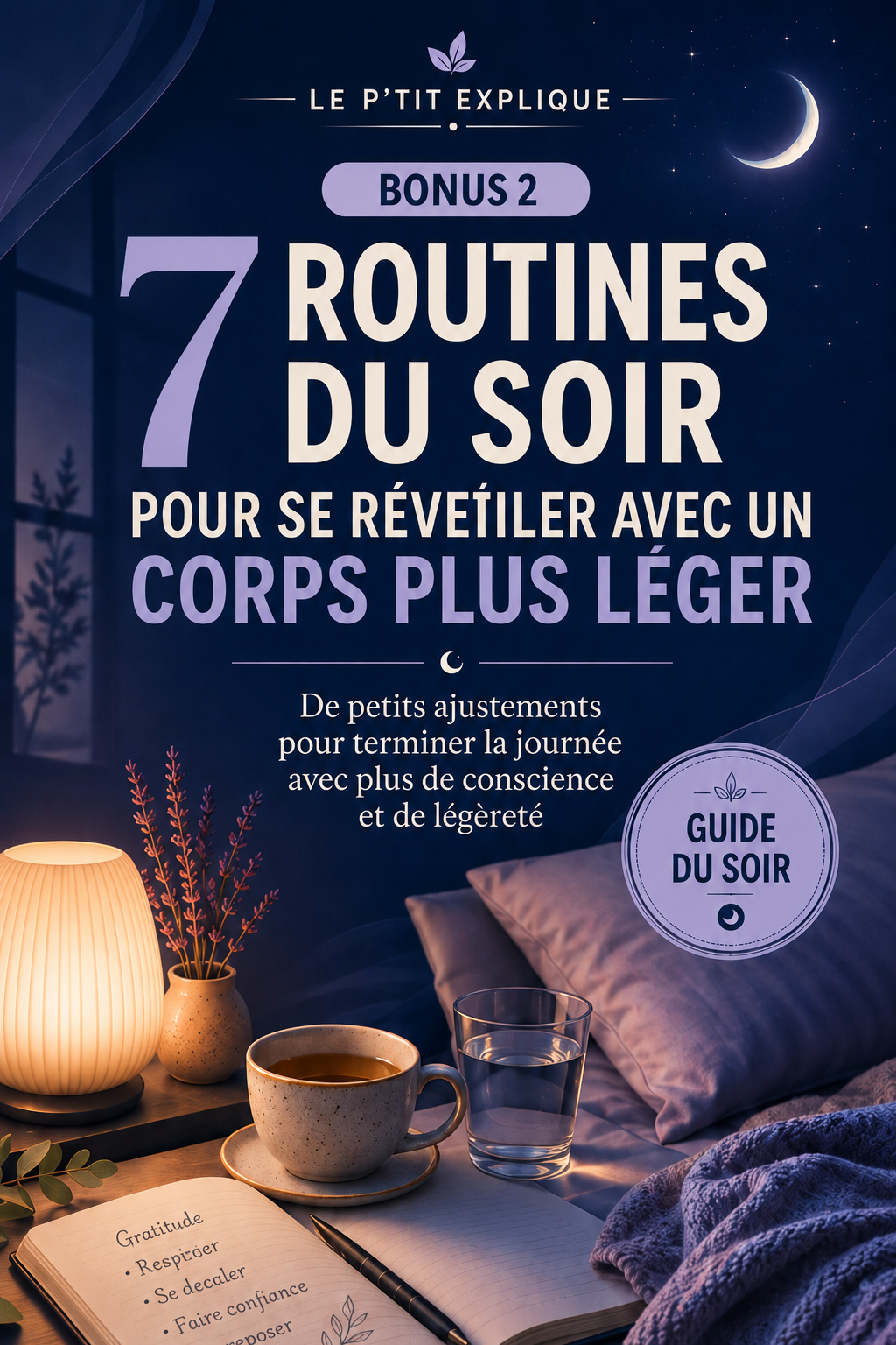 Couverture du contenu 7 routines du soir pour se réveiller avec le corps plus léger